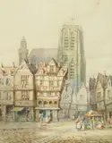 Henri Schafer, Abbeville, Watercolor