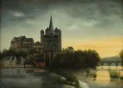 H. Hofmann, Limburg Cathedral, Oil on canvas