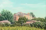 Scott Casilear Heuer, View of Italian Villa, Oil on canvas