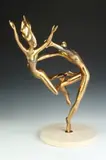 Esther Wertheimer, Couple, Gilt bronze - Height: 25 in