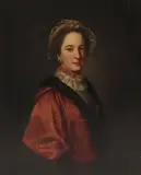 Nathaniel Hone, Untitled, fur stole and white lace bonnet oil on canvas
