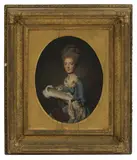 Untitled by Francis Alleyne, at her needlework oil on canvas, sold Apr 2023