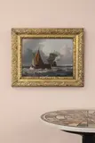 Wigerus Vitringa, Untitled, 1657-1721) Shipping in choppy seas oil on panel 34 x 44.5cm