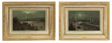 Wilfred Jenkins, Untitled, oil on board 23 x 33cm (2) Provenance: The Estate of Mrs Althea Lloyd.