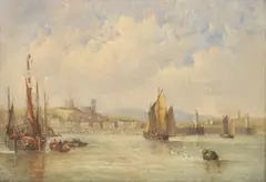 Untitled by Bernard Benedict Hemy, oil on canvas 25.5 x 35.5cm (2), sold Apr 2023