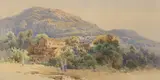 Angelos Giallinas, Untitled, watercolour 29 x 57.5cm