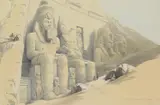 after David Roberts Louis Haghe, Untitled, Nubia' lithograph in colours