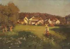 Richard Jack, Untitled, oil on board 26 x 36.8cm