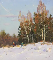 Viktor Koshevoi, Untitled, oil on board 49 x 45cm