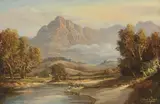 Untitled by Gabriel de Jongh, oil on canvas 69 x 120cm, sold Apr 2023