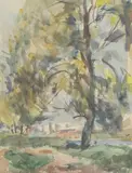 Edmund Fürst, Untitled, watercolour 32.5 x 23.5cm
