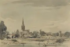 Arthur Edward Davies, Untitled, pen and ink and watercolour