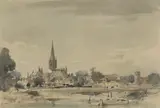 Arthur Edward Davies, Untitled, pen and ink and watercolour
