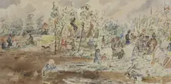 Thomas Hennell, Untitled, lot 92. Exhibited: The Royal Watercolour Society