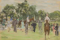 Untitled by Paul Maze, pastel 36 x 53.5cm, sold Apr 2023