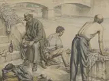 Stanley Anderson, Untitled, pencil and watercolour 26.5 x 36cm Stanley Anderson was a noted line engraver
