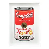 Andy Warhol, Campbell's Tomato- Beef Noodle Soup, Serigrafía sin número de tiraje