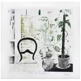 Vicente Gandía, Interior con philodendia, Grabado 15 / 50