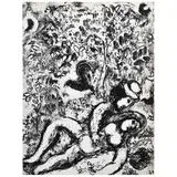 Marc Chagall, Le couple à L´Arbre, Litografía sin número de tiraje