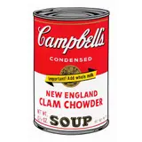 Andy Warhol, II. 57: Campbell's New England clam chowder soup, Serigrafía sin número de tiraje