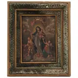 Virgen de la Luz, MÉXICO, SIGLO XIX, Óleo sobre tela