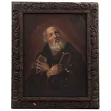 San Benito, MÉXICO, SIGLO XIX, Óleo sobre tela