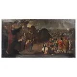 Canto Triunfal de Moisés, MÉXICO, SIGLO XVIII, Óleo sobre tela