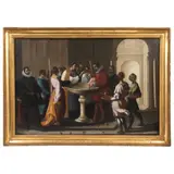 ESPAÑOLA, SIGLO XIX by Escuela Bautizo de San Francisco, Óleo sobre tela, offered Oct 2021