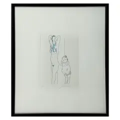 Pareja by Jose Luis Cuevas, Grabado 13/100, offered Oct 2021