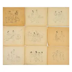 Diferentes títulos by Rivero Gil, Tintas sobre papel, offered Oct 2021