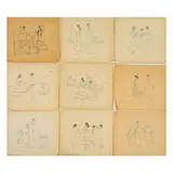 Rivero Gil, Diferentes títulos, Tintas sobre papel