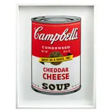 Andy Warhol, II. 63 : Campbell's Cheddar Cheese Soup, Serigrafía sin número de tiraje