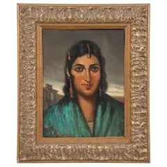 RETRATO DE DAMA by Carlos Ruano Llopis, Óleo sobre tela, offered Oct 2021