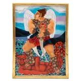 Hortensia Bueno Sánchez, San Miguel Arcángel en el amor, 2009, Óleo sobre tela