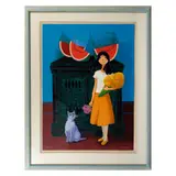 Trinidad Osorio, Niña con sandías y gato
