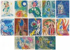 Cirque by Marc Chagall, 1967, Buch mit 23 Farblithografien und 15 Lithografien auf Arches (Wasserzeichen), sold Jun 2021