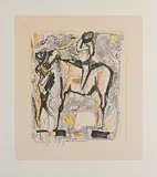 Marino Marini, Ohne Titel, Farblithografie auf Velin