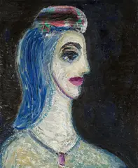 Jürgen Böttcher, "Pariserin", 1993, Öl auf Leinwand