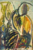 Jürgen Böttcher, "Fittiche", 1988, Öl auf Leinwand