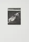 Konrad Klapheck, Begegnung, 1996/2000, Radierung auf Bütten