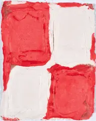 Ohne Titel by Bram Bogart, 1999, Farbaquagravüre und Prägedruck auf handgeschöpftem, dickem Bütten, sold Apr 2021