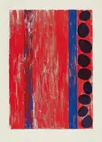 Günther Förg, Ohne Titel, 1996, Handkolorierte Lithografie auf Bütten
