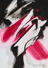 Karl Otto Götz, Ohne Titel, 2012, Gouache auf leichtem Karton