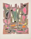 Gustave Singier, Ohne Titel, 1956, Farblithografie auf Bütten