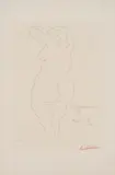 Pablo Picasso, Femme nue de dos, 1956, Radierung auf Pur Fil (Wasserzeichen)