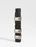 Ansgar Nierhoff, P - 1974, 1974, Stahl, gebürstet, und Holz, schwarz getränkt
