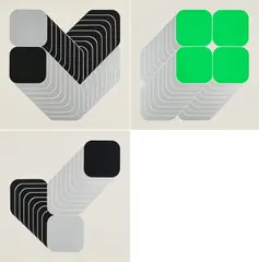 Kaspar Thomas Lenk, Konvolut von 3 Serigrafien, 1969, Jeweils Farbserigrafie auf glattem Karton