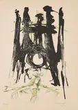 El templo de la Sagrada Familia by Salvador Dalí, 1971, Farblithografie auf Velin, sold Sep 2021