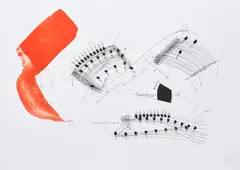 Jorinde Voigt, Symphonic Parts/Rhythmus Berlin IV, 2011, Farblithografie auf Velin
