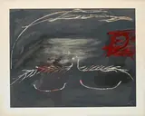Antoni Tàpies, Ohne Titel (Hommage à Picasso), 1973, Farblithografie auf Velin
